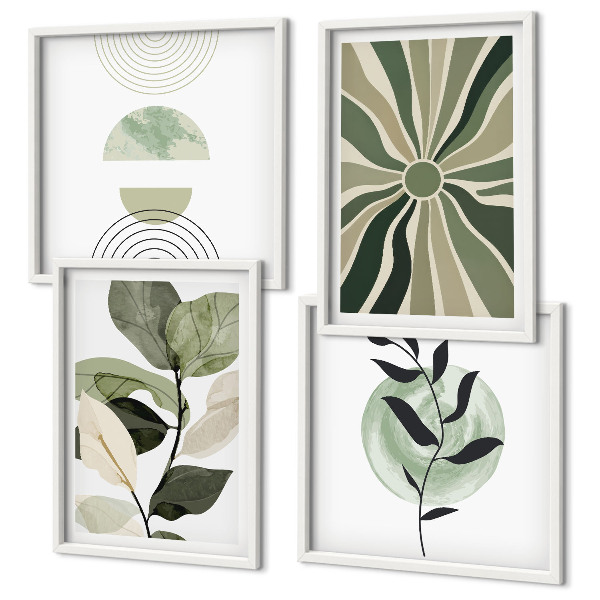 Galería de pared Formas geométricas de plantas