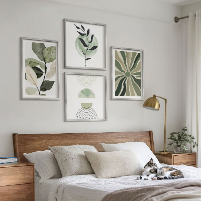 Galería de pared Formas geométricas de plantas