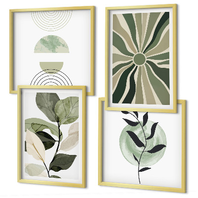 Galería de pared Formas geométricas de plantas