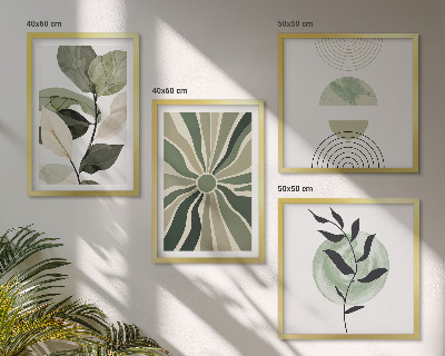 Galería de pared Formas geométricas de plantas
