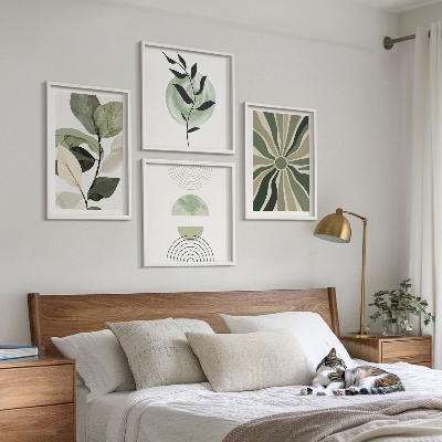Galería de pared Formas geométricas de plantas