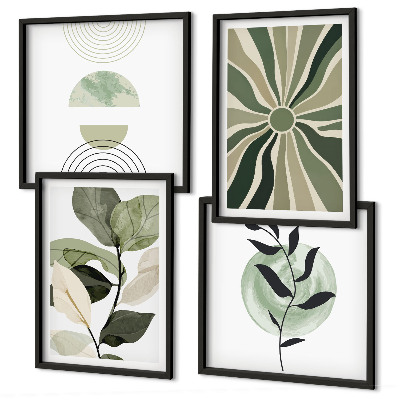 Galería de pared Formas geométricas de plantas