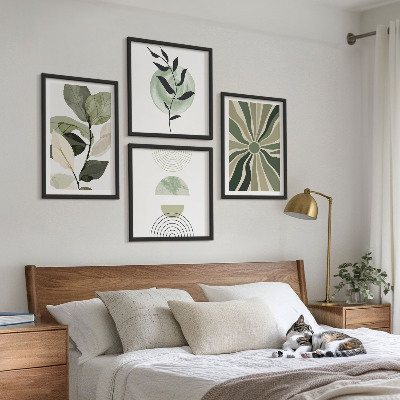 Galería de pared Formas geométricas de plantas