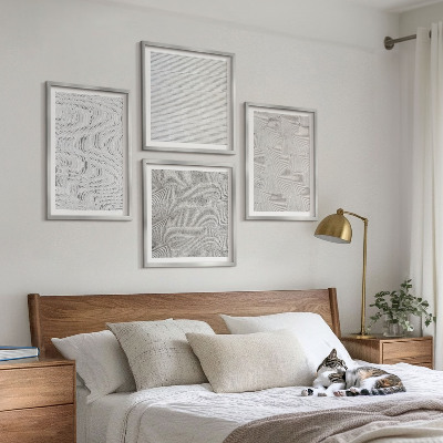 Galería de pared Patrones de arena con estructuras geométricas