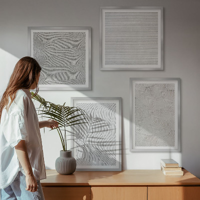 Galería de pared Patrones de arena con estructuras geométricas