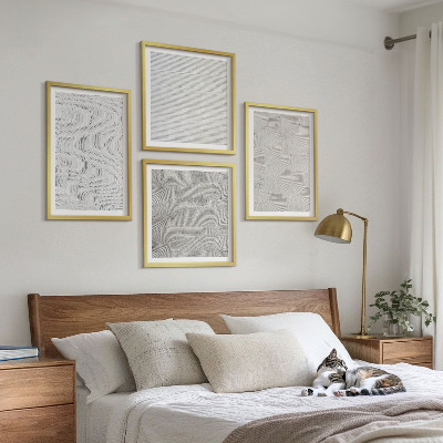 Galería de pared Patrones de arena con estructuras geométricas