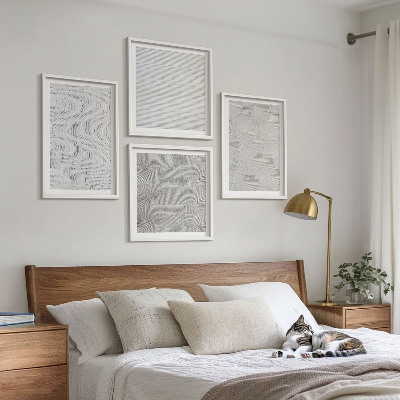 Galería de pared Patrones de arena con estructuras geométricas