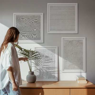 Galería de pared Patrones de arena con estructuras geométricas