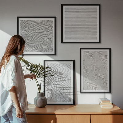 Galería de pared Patrones de arena con estructuras geométricas