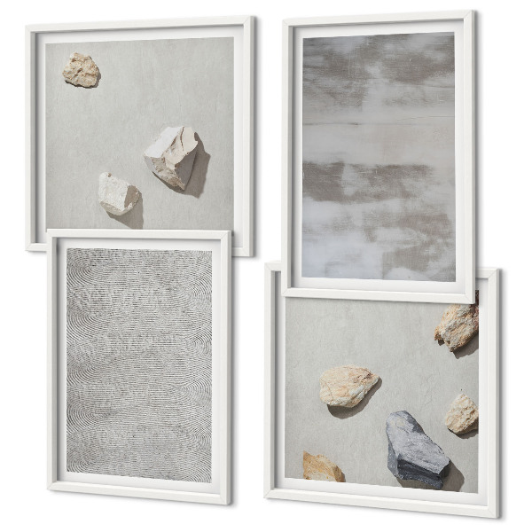 Set de cuadros modernos para salón Texturas minimalistas modernas