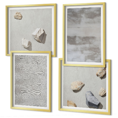 Set de cuadros modernos para salón Texturas minimalistas modernas