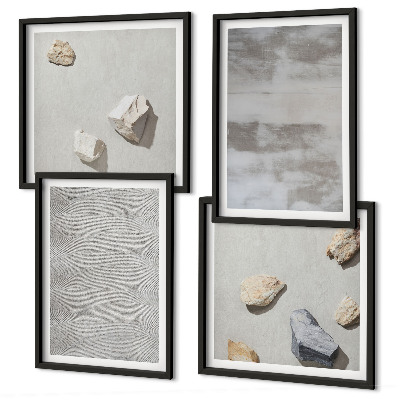 Set de cuadros modernos para salón Texturas minimalistas modernas