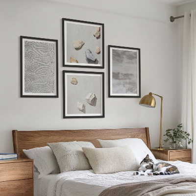 Set de cuadros modernos para salón Texturas minimalistas modernas