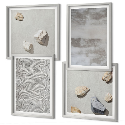 Set de cuadros modernos para salón Texturas minimalistas modernas