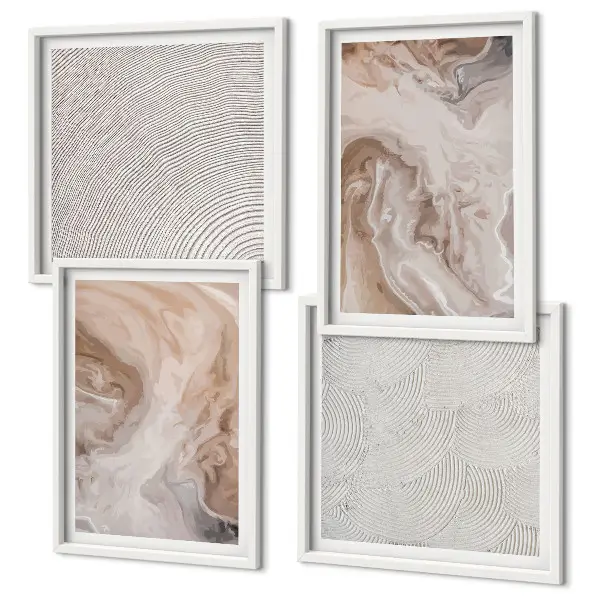 Galería de pared con patrones de textura de piedra de mármol