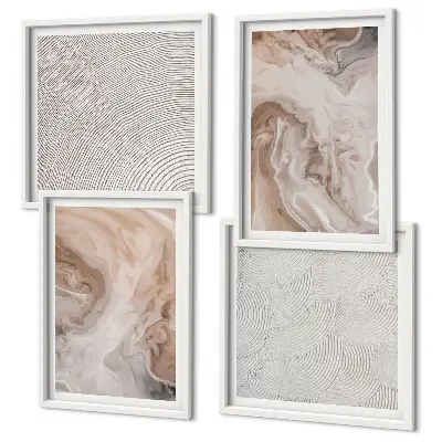 Galería de pared con patrones de textura de piedra de mármol