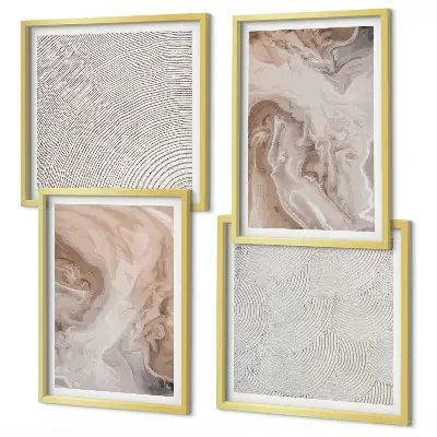 Galería de pared con patrones de textura de piedra de mármol