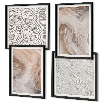 Galería de pared con patrones de textura de piedra de mármol