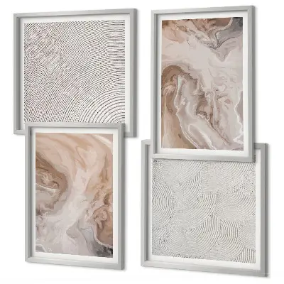 Galería de pared con patrones de textura de piedra de mármol