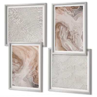 Galería de pared Patrones de textura de piedra de mármol