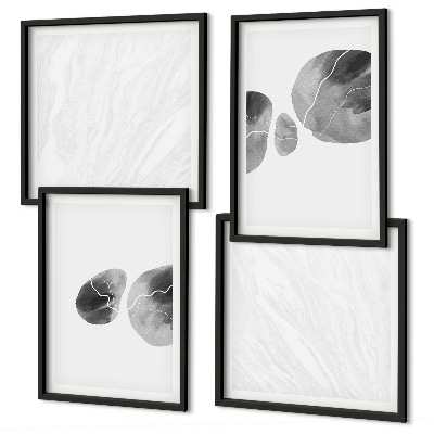Galería de pared salpicaduras de pintura de arte abstracto