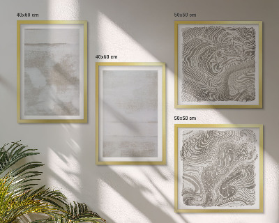 Set de 4 cuadros para salón Texturas desgastadas de estilo moderno