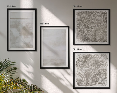 Set de 4 cuadros para salón Texturas desgastadas de estilo moderno