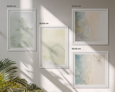 Galería de pared Textura de lienzo de acuarela pastel