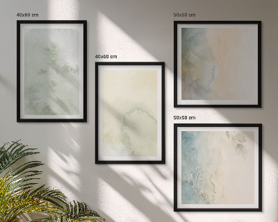 Galería de pared Textura de lienzo de acuarela pastel
