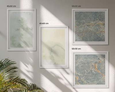 Set de 4 cuadros para salón Pinturas de acuarela en tonos pastel sobre lienzo