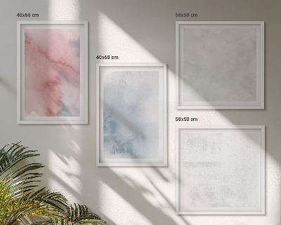 Set de 4 cuadros para salón Texturas de acuarela en tonos pastel