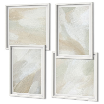 Galería de pared Pinceladas abstractas sobre lienzo