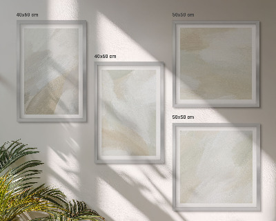 Galería de pared Pinceladas abstractas sobre lienzo