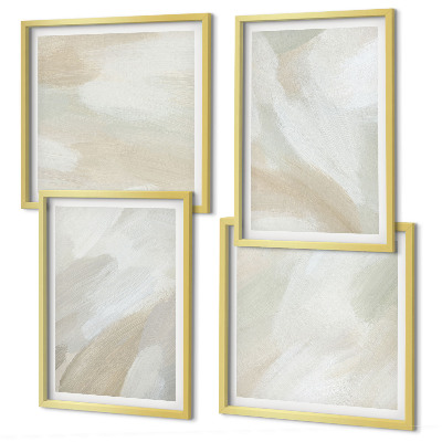 Galería de pared Pinceladas abstractas sobre lienzo