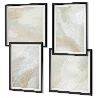 Galería de pared Pinceladas abstractas sobre lienzo