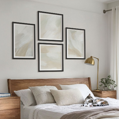 Galería de pared Pinceladas abstractas sobre lienzo