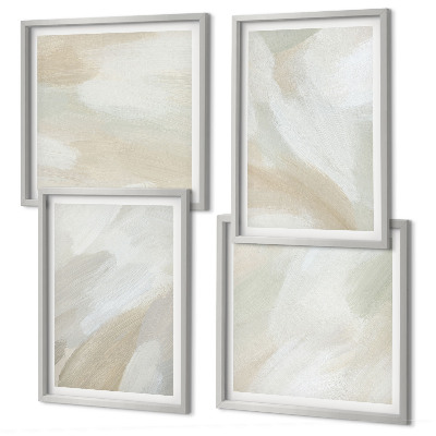 Galería de pared Pinceladas abstractas sobre lienzo