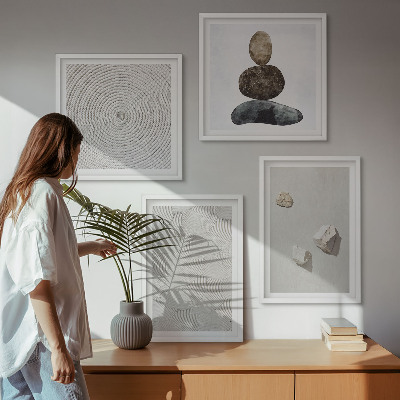 Set de cuadros modernos para salón Pintura moderna sobre arenisca