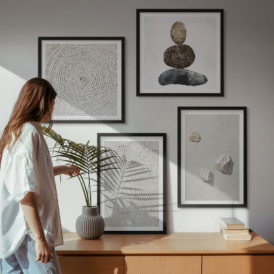 Set de cuadros modernos para salón Pintura moderna sobre arenisca