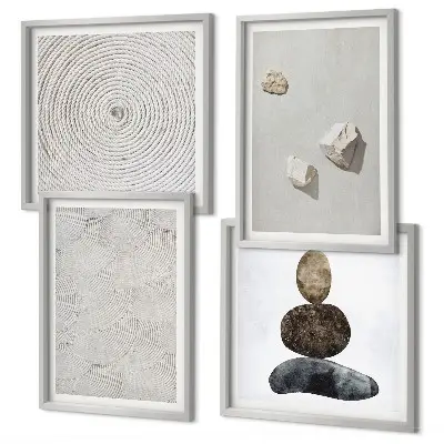 Set de cuadros modernos para salón pintura sobre arenisca