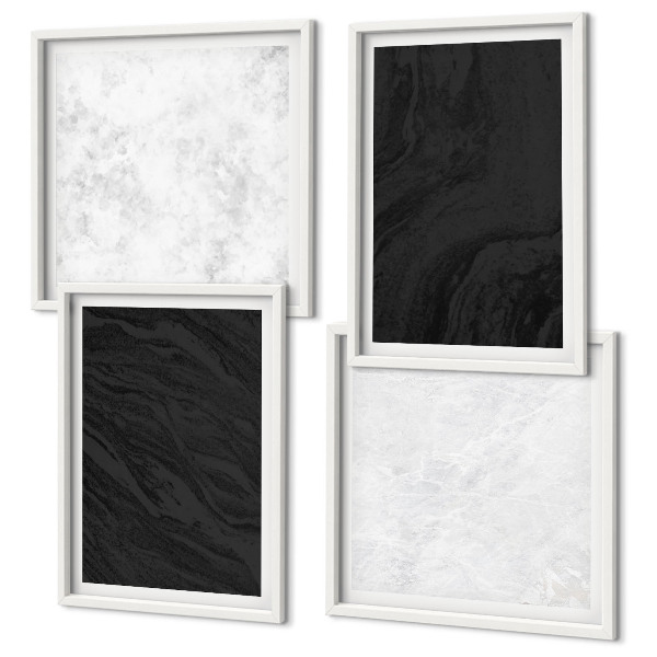 Galería de pared Mármoles oscuros y glamurosos