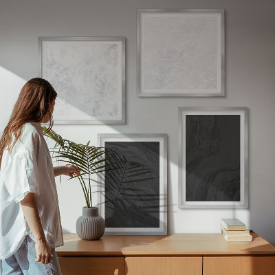 Galería de pared Mármoles oscuros y glamurosos