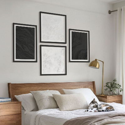Galería de pared Mármoles oscuros y glamurosos