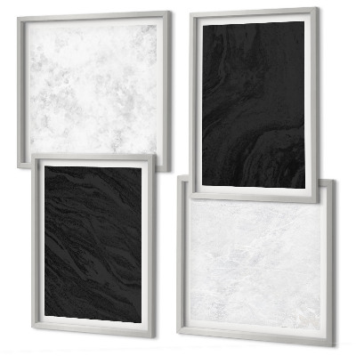 Galería de pared Mármoles oscuros y glamurosos