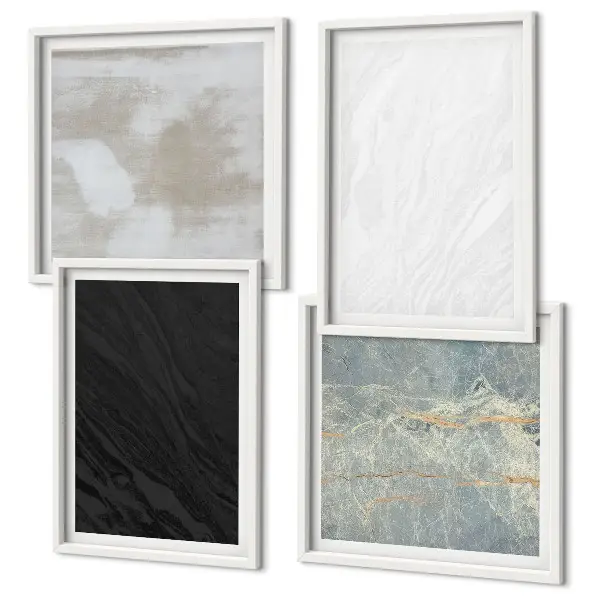Set de cuadros modernos para salón diseño de texturas de piedra