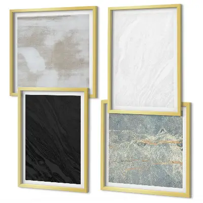 Set de cuadros modernos para salón diseño de texturas de piedra