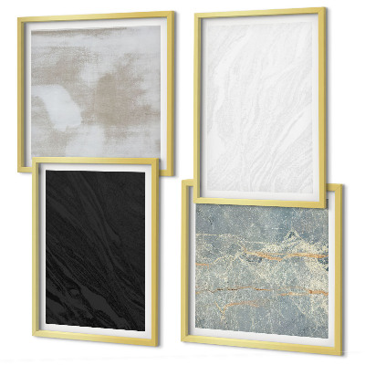 Set de cuadros modernos para salón Texturas de piedra