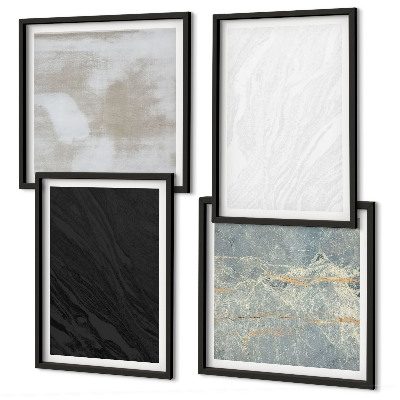 Set de cuadros modernos para salón Texturas de piedra