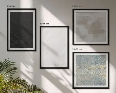 Set de cuadros modernos para salón diseño de texturas de piedra