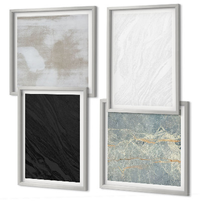 Set de cuadros modernos para salón Texturas de piedra